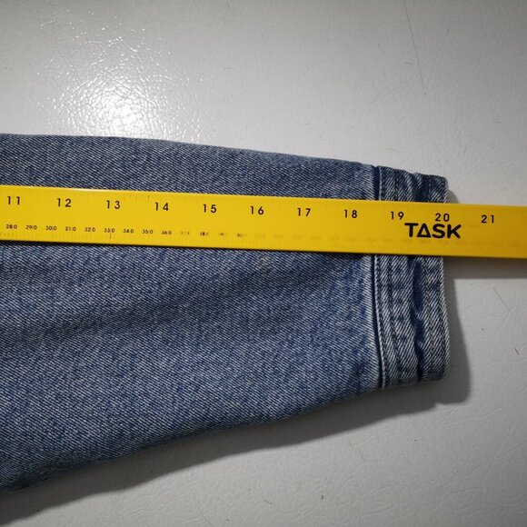 Wild Fable Ladies Size Medium Medium Wash Faux Sherpa Lined Bomber Jean Jacket - Picture 12 of 13